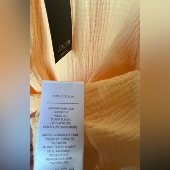 NWT Joe's Jeans Apricot Sherbert Flutter Sleeve Gauze Blouse - Picture 8 of 10